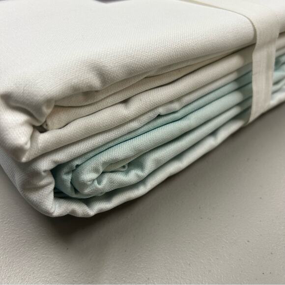Pottery Barn Kids IDS Ombre Bo Panel Light Aqua & White Curtain 44" x 96" NEW - Picture 6 of 6